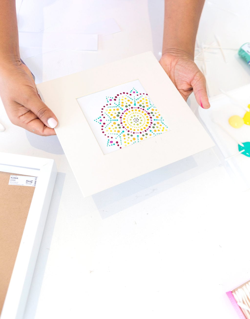 Dots have never been easier! Create this DIY Q-TIPS Mandala Art with supplies you already have on hand!