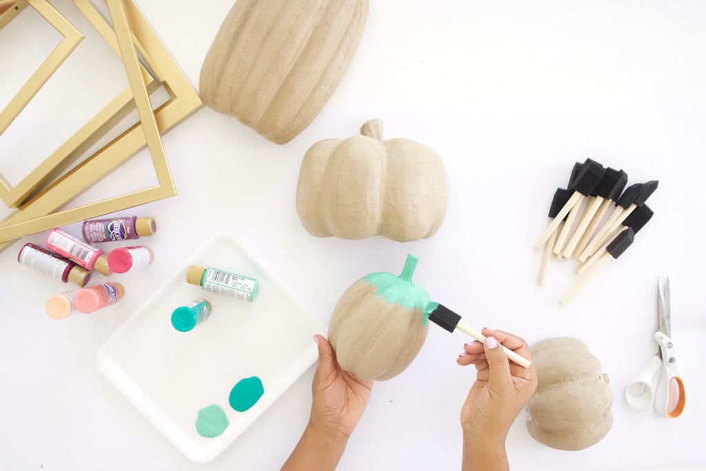 DIY Paper Pumpkin Wall Decor | damask love