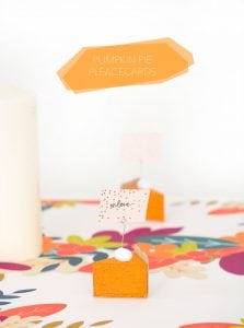 DIY Pumpkin Pie Placecards | damask love