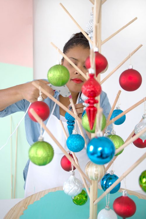 Lazy Susan Christmas Tree Damask Love