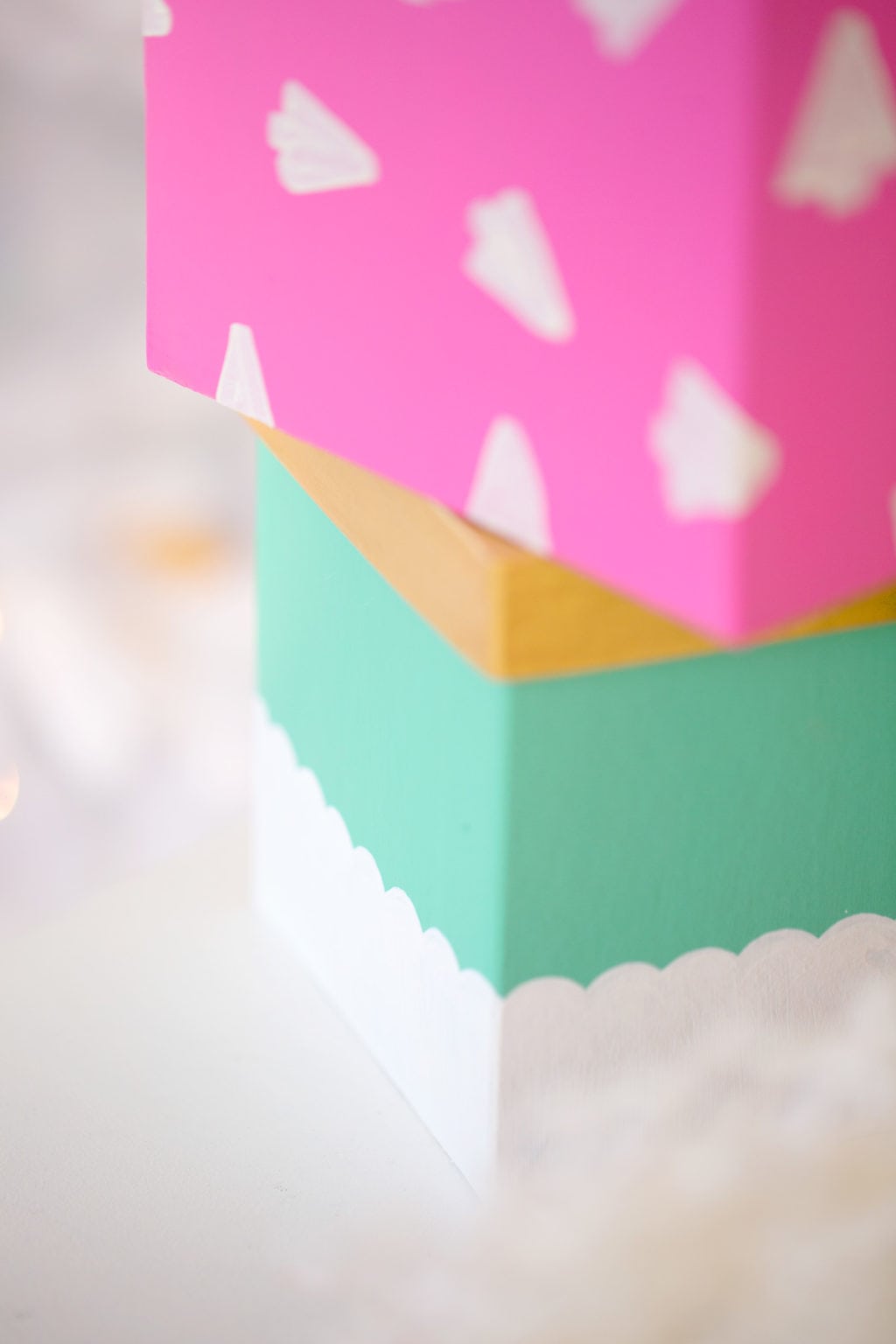 DIY Painted Gift Boxes - Damask Love