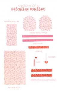 Printable Valentine's Day Mailbox | damask love