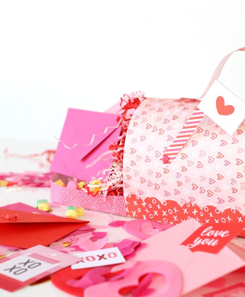 Printable Valentine S Day Mailbox Damask Love