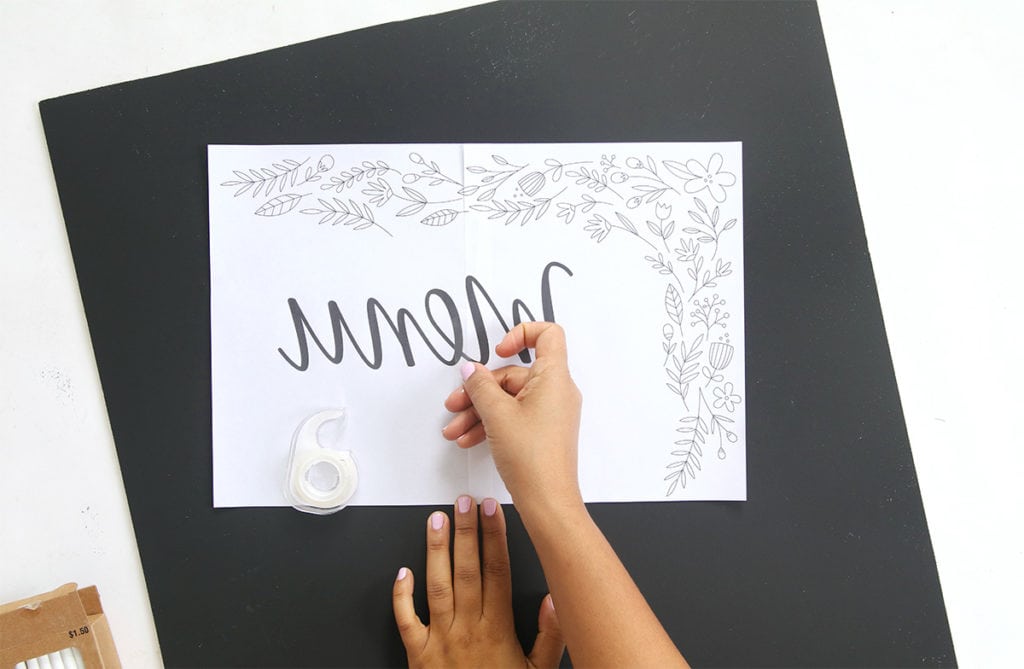 DIY Perfect Chalkboard Lettering | damask love