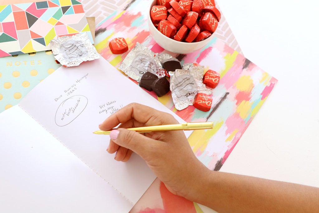 DIY Your Own DOVE Chocolates Message | damask love