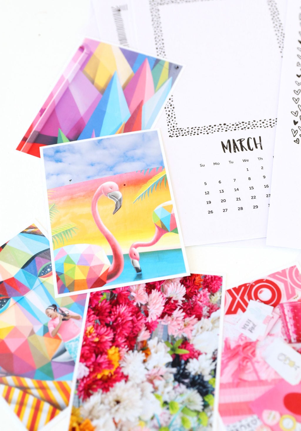 Printable Photo Calendar | damask love