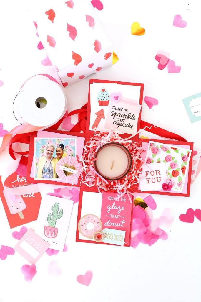 DIY Valentine's Day Surprise Box - Damask Love