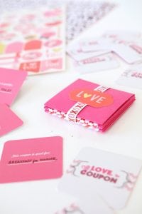 DIY Valentine Coupon Book | damask love