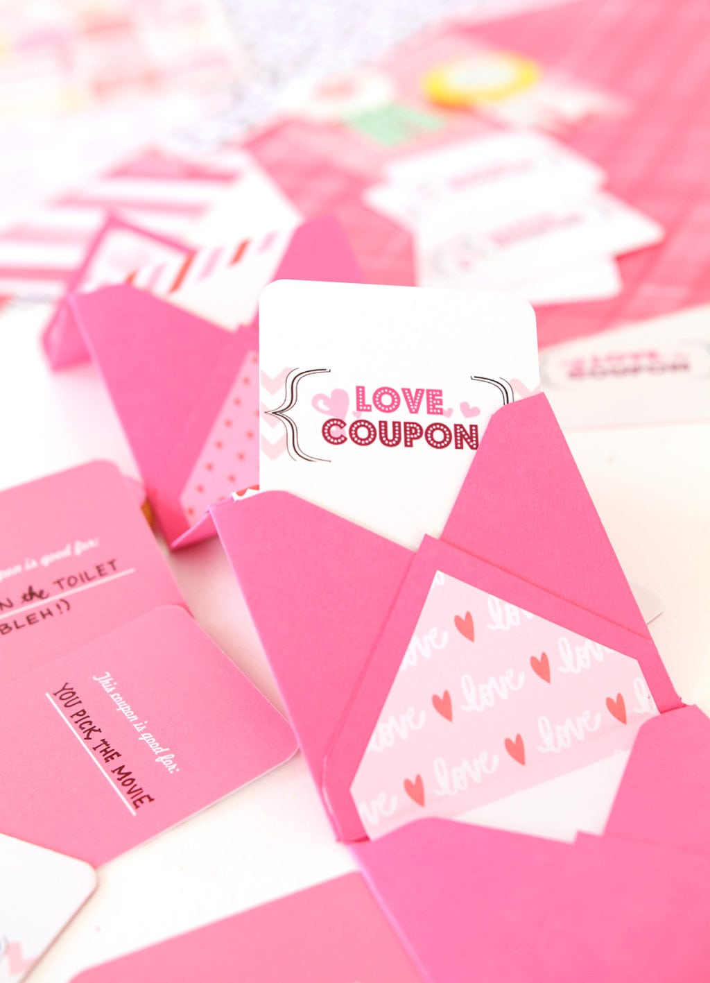 DIY Valentine Coupon Book | damask love