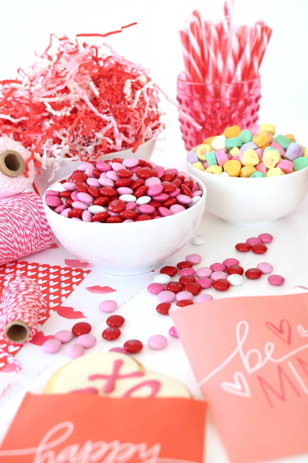 Printable Valentine Freezer Paper Treat Bags | damask love