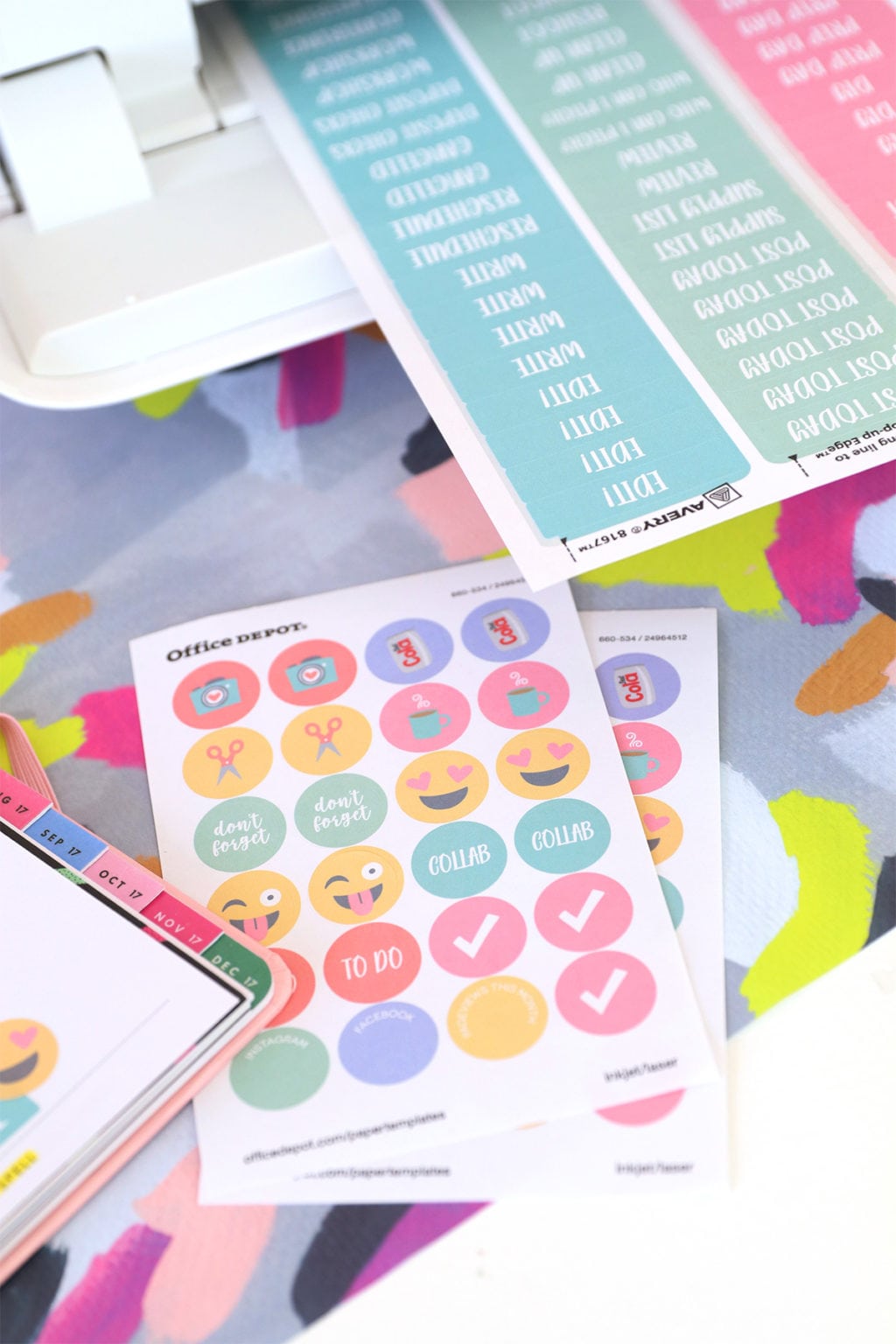 Printable Planner Stickers for Bloggers | damask love