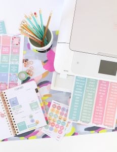 Printable Planner Stickers for Bloggers | damask love