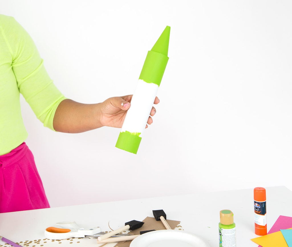 DIY Crayon Mail Tube Bank | damask love