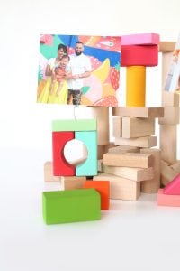 DIY Wood Block Photo Holders | damask love