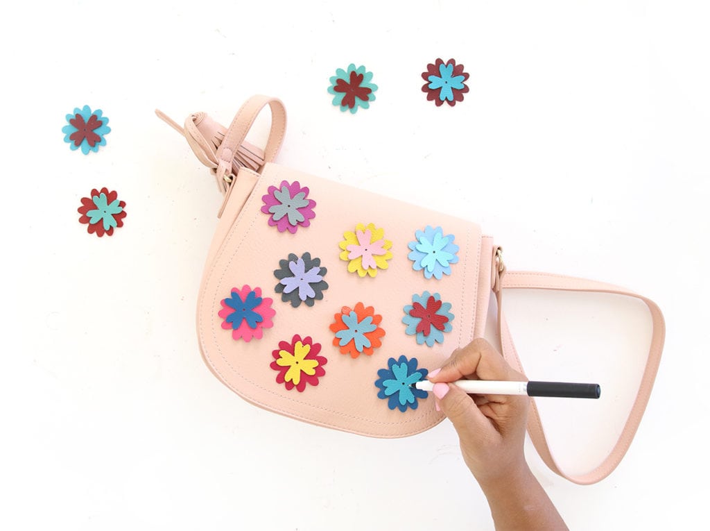 Leather 2025 flower bag