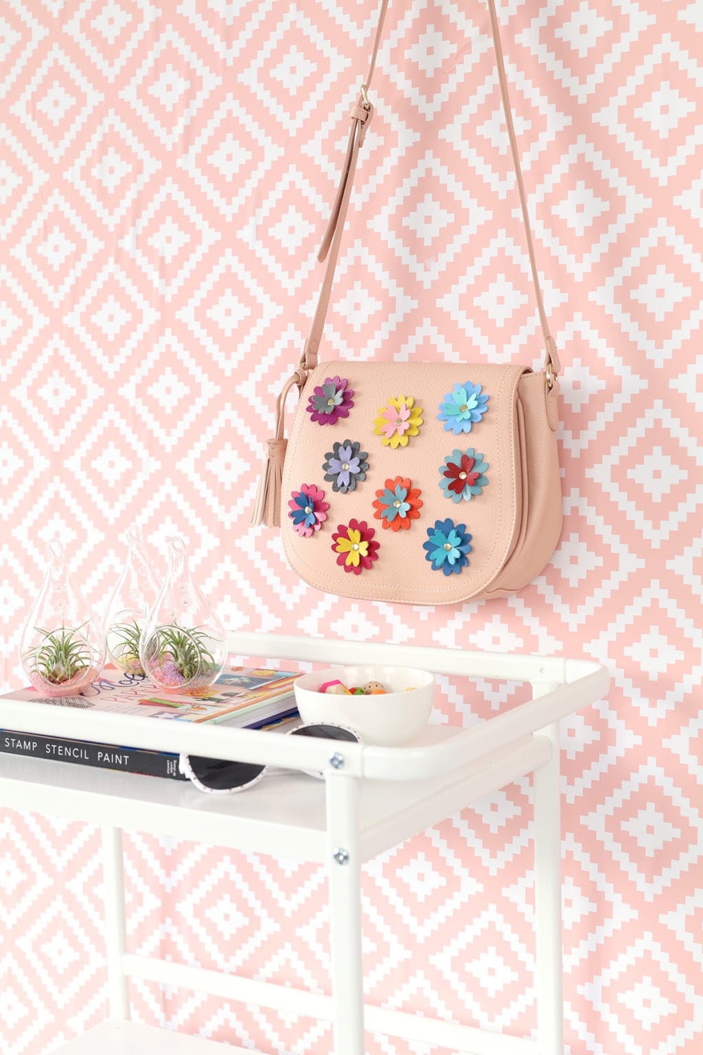 Flower on sale crossbody bag