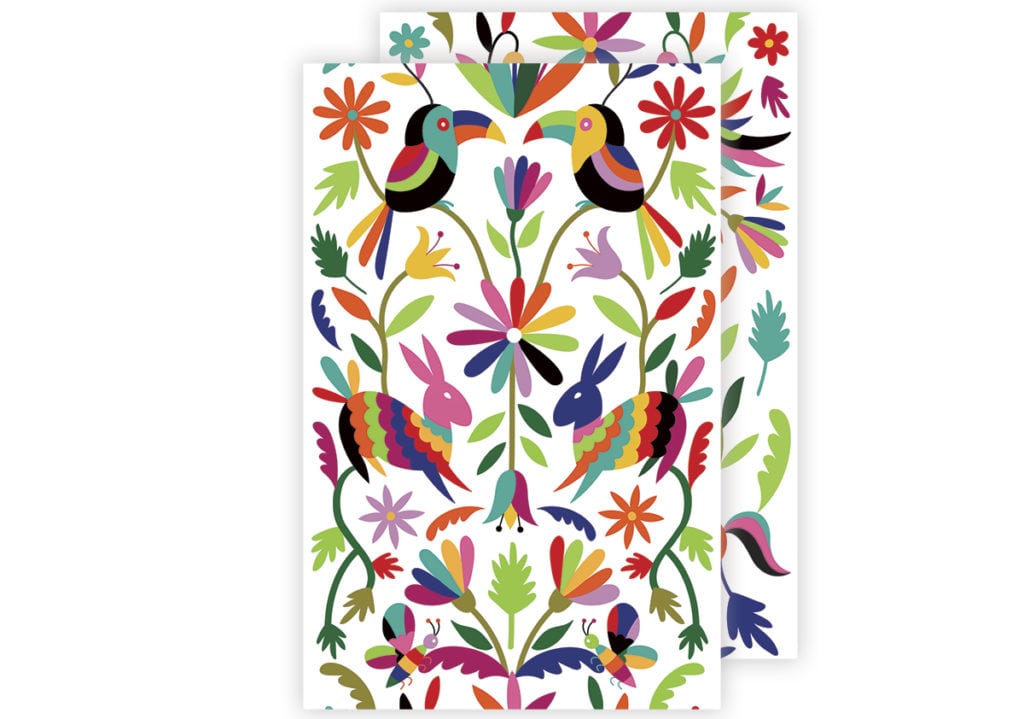 Printable Mexican Otomi Table Runner | damask love