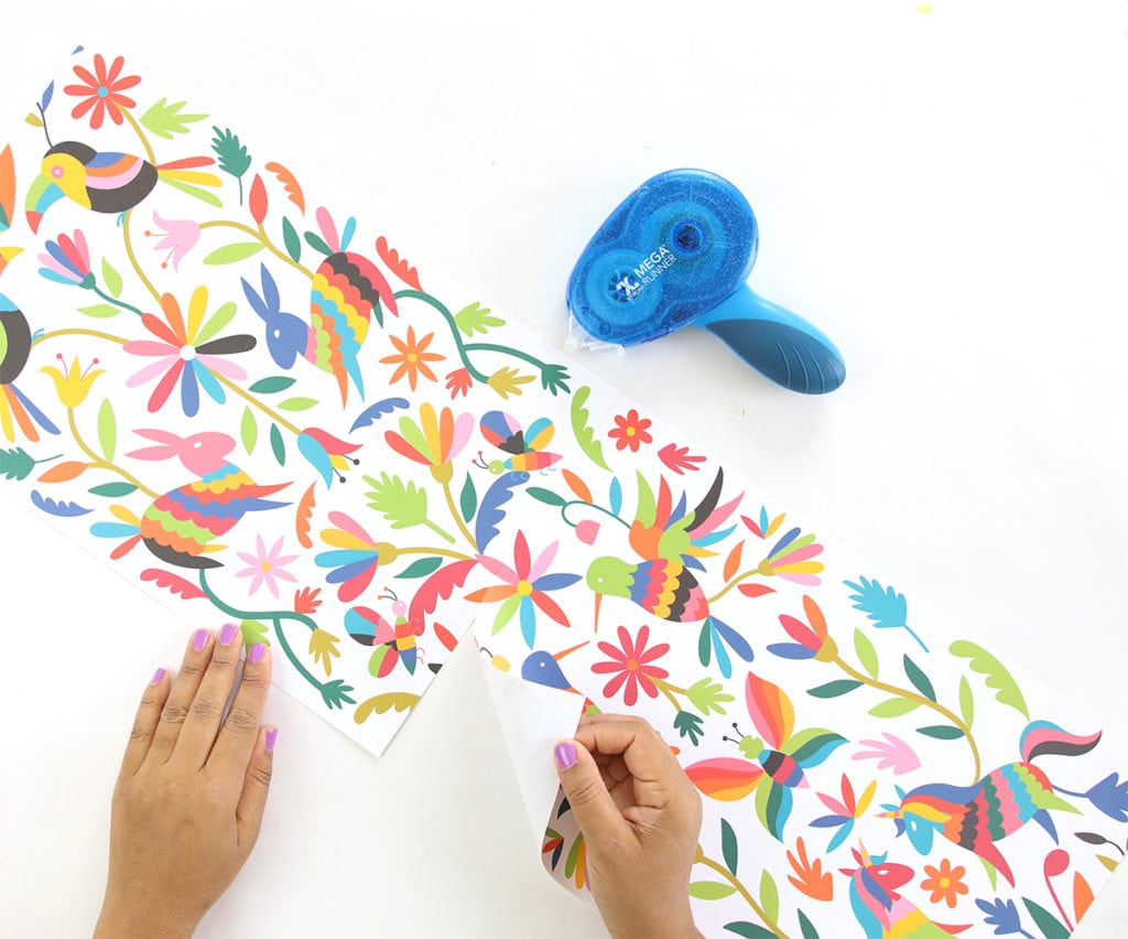 Printable Mexican Otomi Table Runner | damask love
