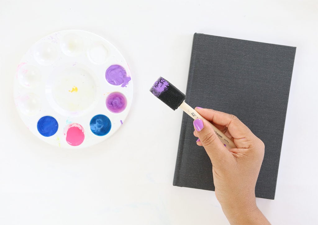 DIY Galaxy Painted Notebook | damask love