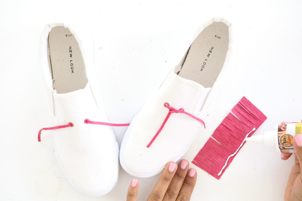 DIY Tassel Sneakers | damask love