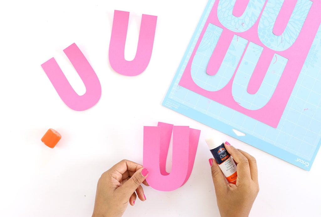 DIY Chipboard Letters for Summer | damask love