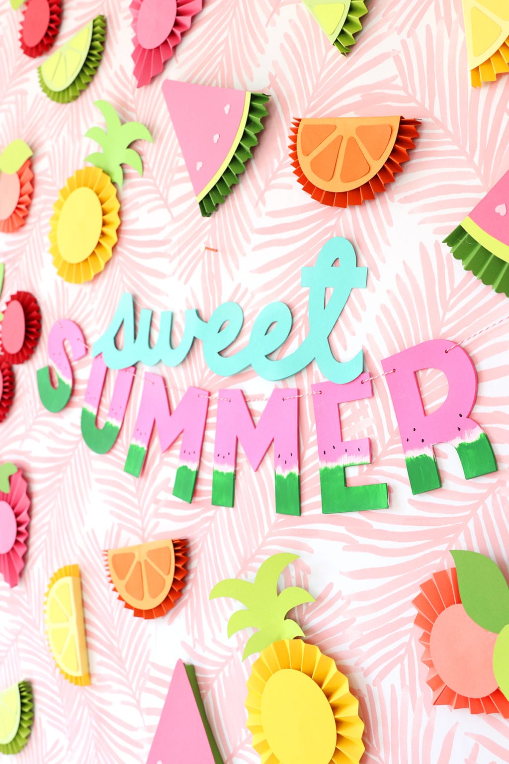 DIY Chipboard Letters for Summer | damask love