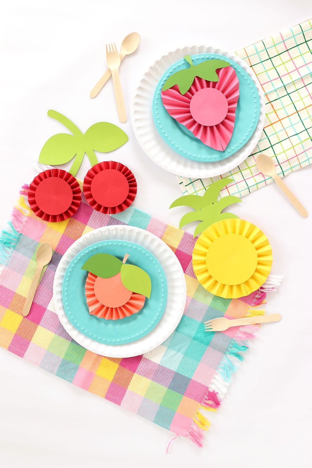 DIY Summer Fruit Paper Rosettes | damask love