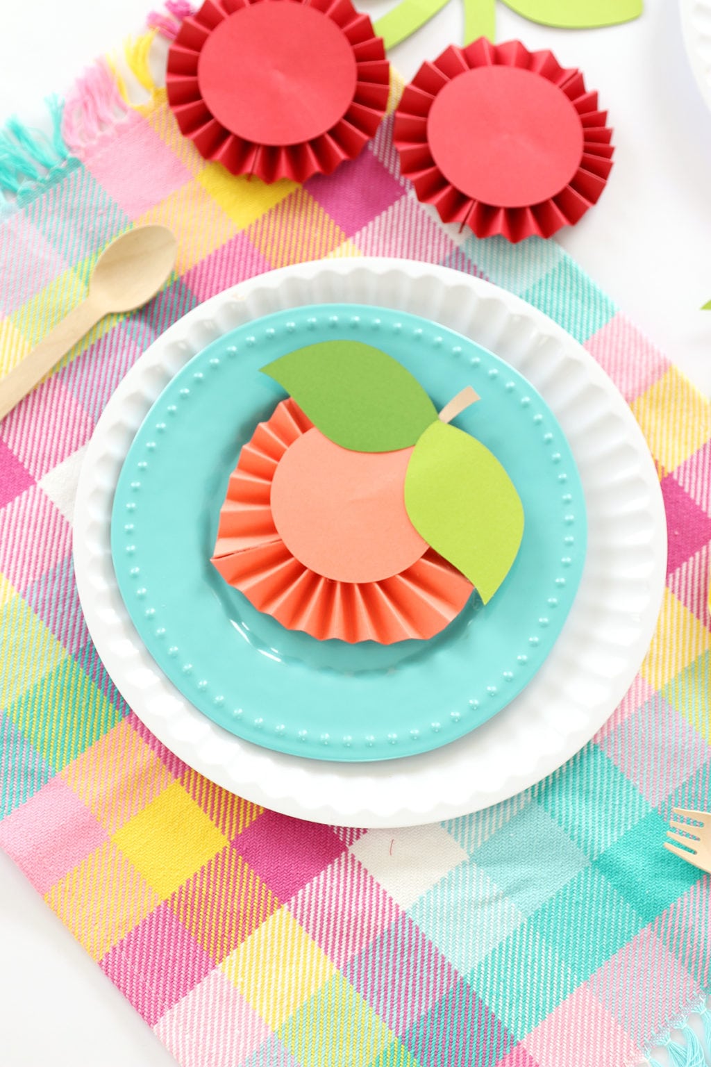 DIY Summer Fruit Paper Rosettes | damask love