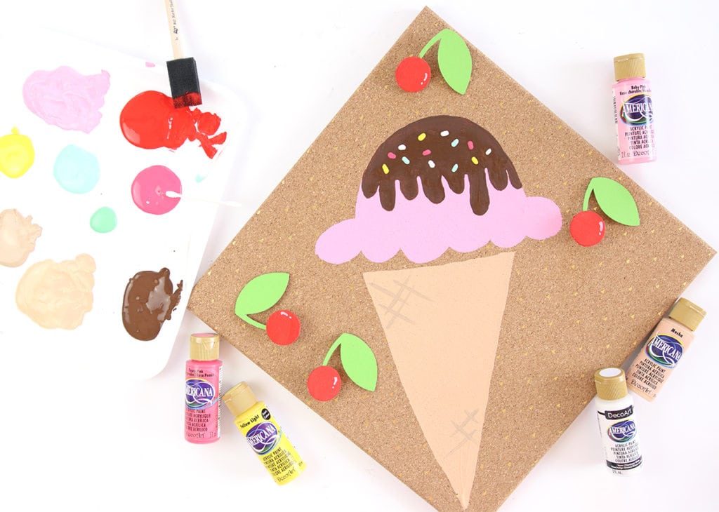 DIY Pin the Cherry on the Ice Cream Game - Damask Love