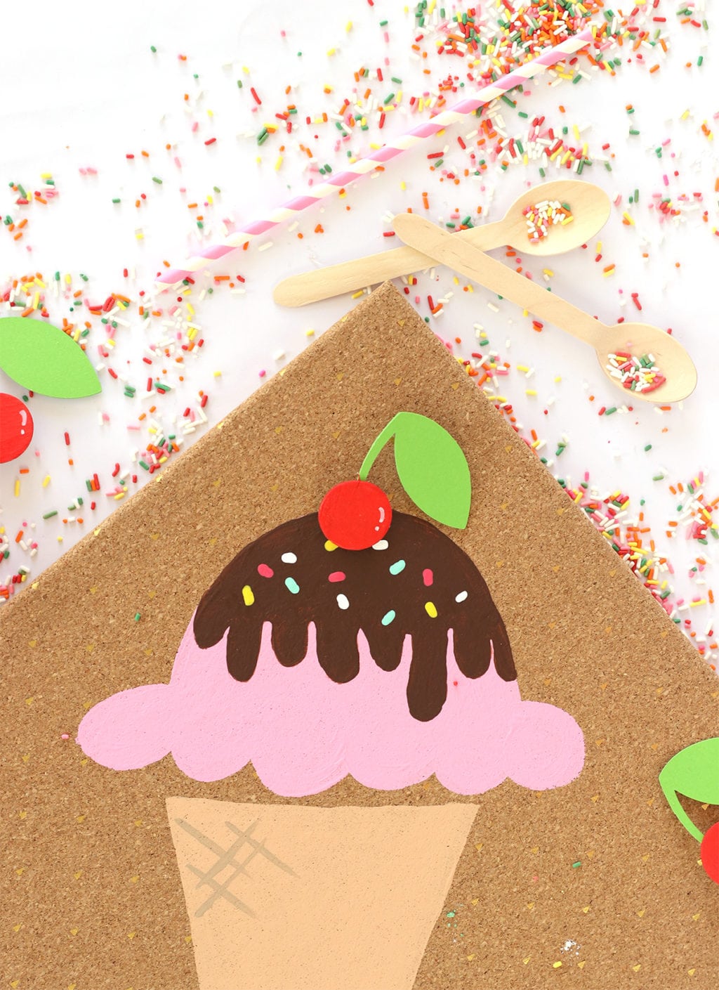Editable Pin the Cherry on the Ice Cream Game Ice Cream