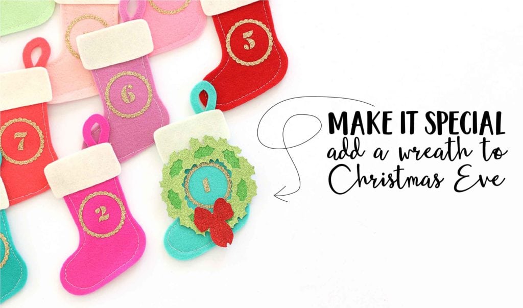 Pegboard Felt Stocking Advent Calendar with Cricut Maker | damask love