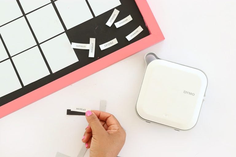 DIY Whiteboard Calendar Damask Love