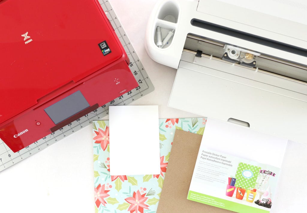 Print Then Cut Holiday Cards with Cricut and Canon | damask love