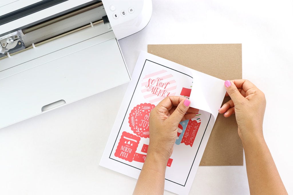 Print Then Cut Holiday Cards with Cricut and Canon | damask love