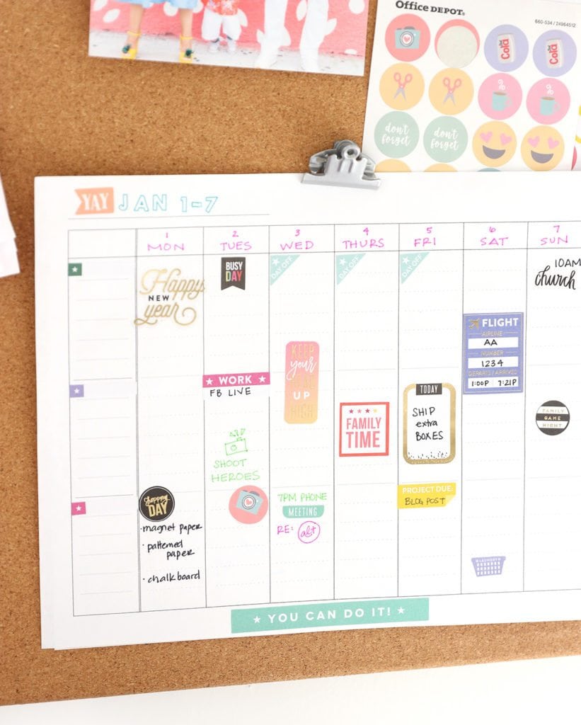 Print Your Own Wall Calendar with Canon - Damask Love
