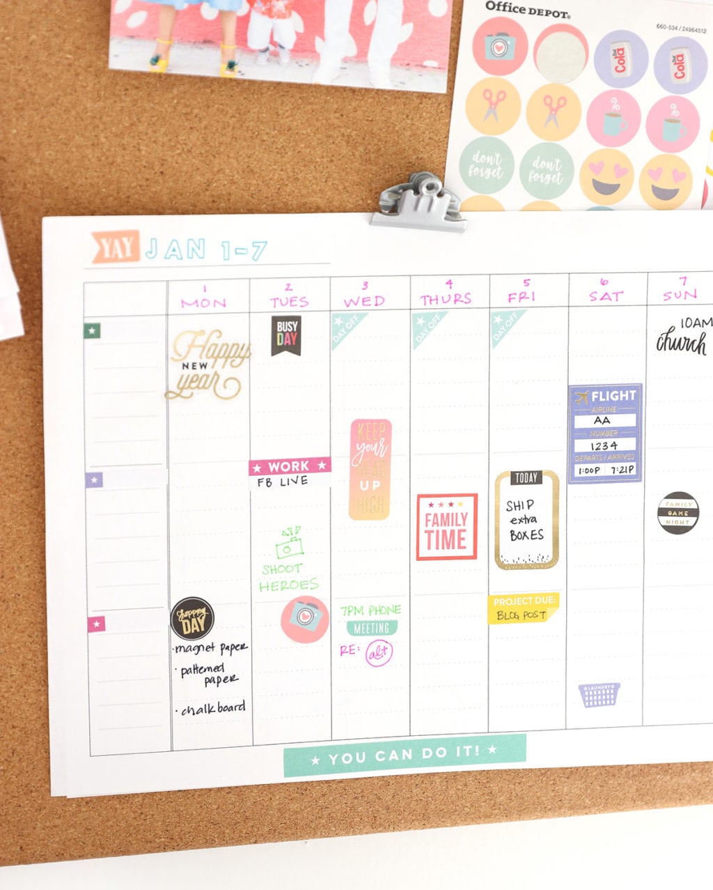 Print Your Own Wall Calendar | damask love