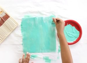 How to Paint your own Patterned Fabric | damask love