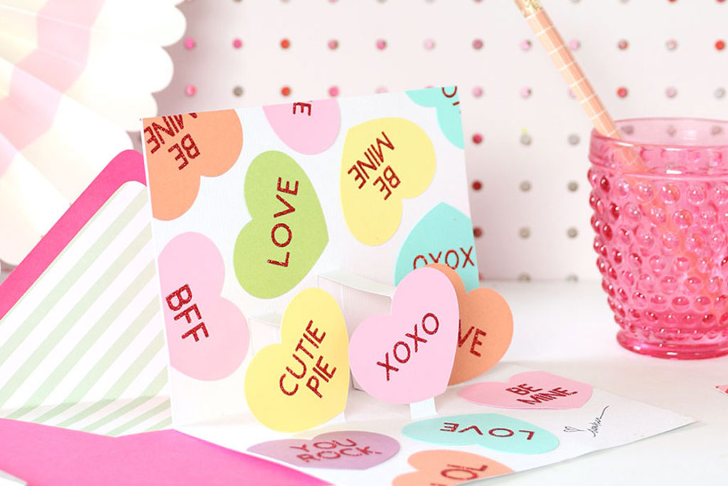 Easy DIY Pop-Up Valentine's Day Cards - Damask Love