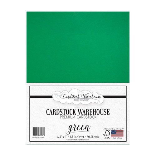 GreenCardstock Damask Love