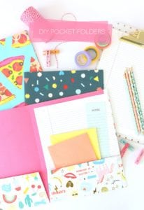Learn how to make a pocket folder. Perfect for students, planners or anyone who wants to get organized!