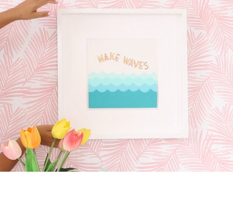 DIY Cricut Joy Wall Art - Damask Love