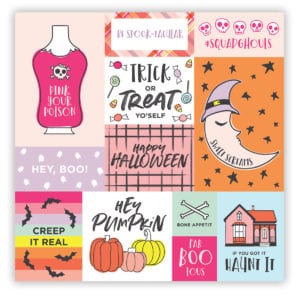 Free Printable Halloween Cardstock with Canon | damask love