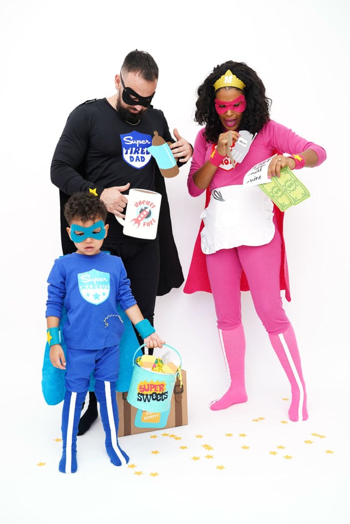 Homemade Halloween Costumes: No-Sew Superheroes  Diy superhero costume,  Diy costumes kids, Superhero costumes kids