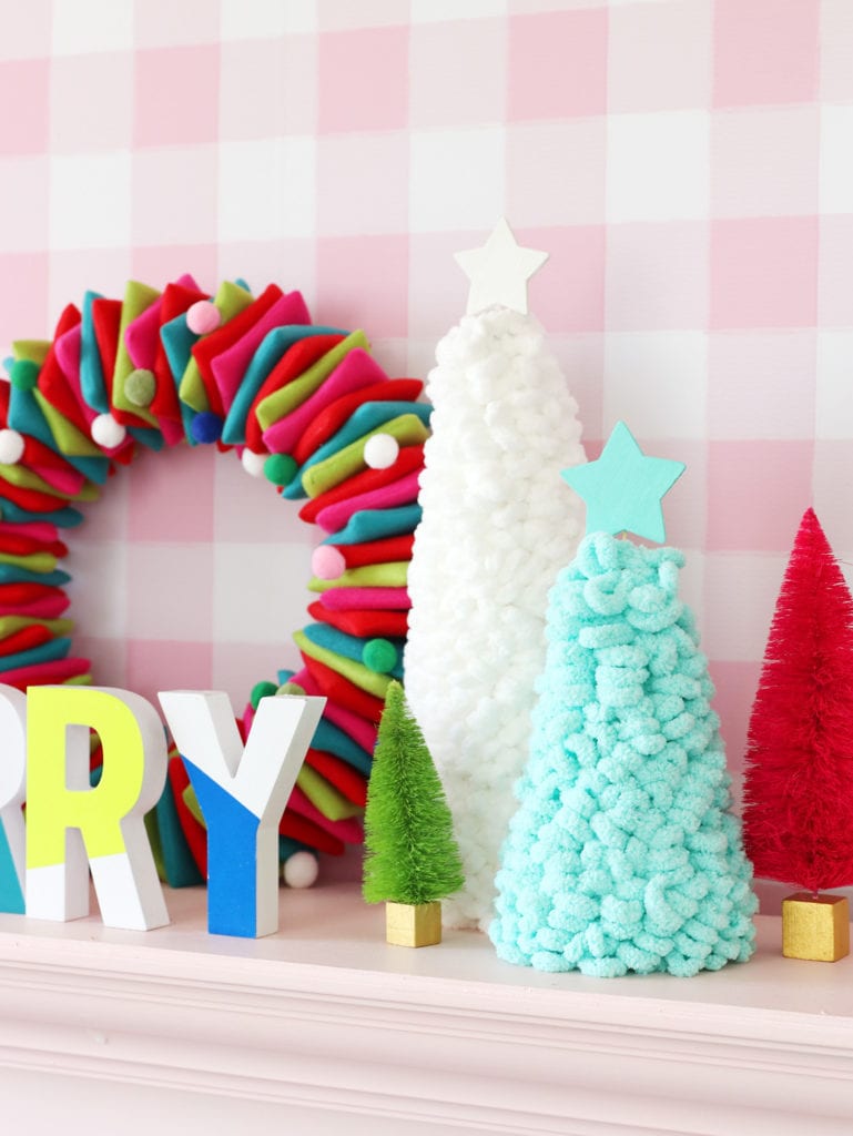 Cozy Christmas Trees with Loopity Loop Yard | damask love