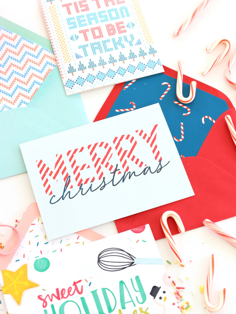 Free Printable Holiday Cards with Canon - Damask Love