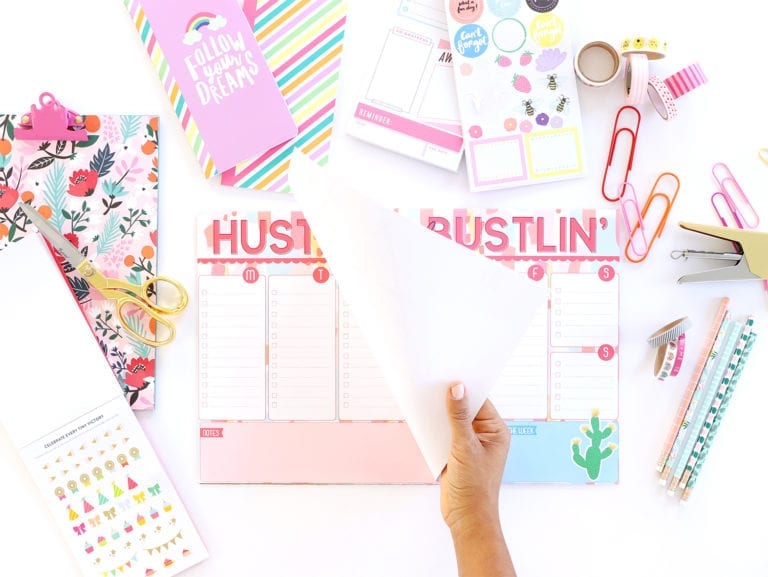 desk to do list pad