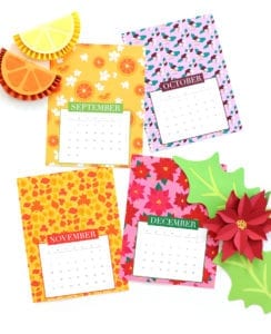 Free Printable Floral Calendar | damask love
