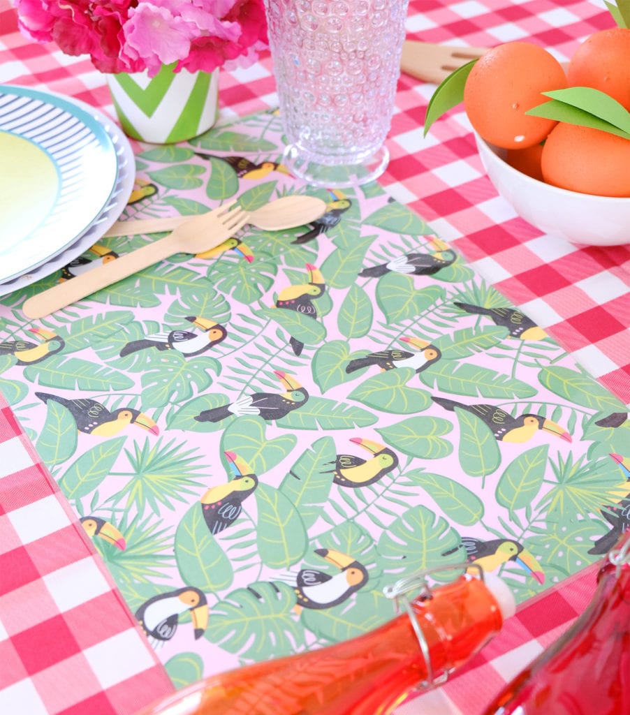 design your own paper placemats