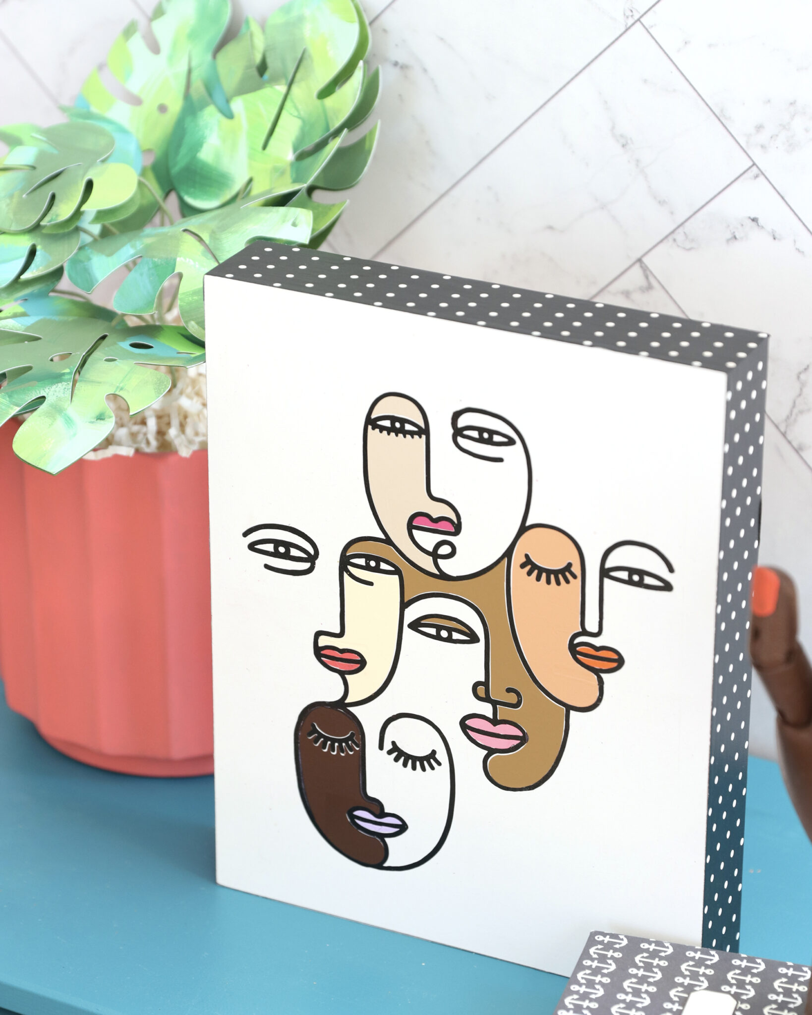 DIY Cricut Joy Wall Art - Damask Love