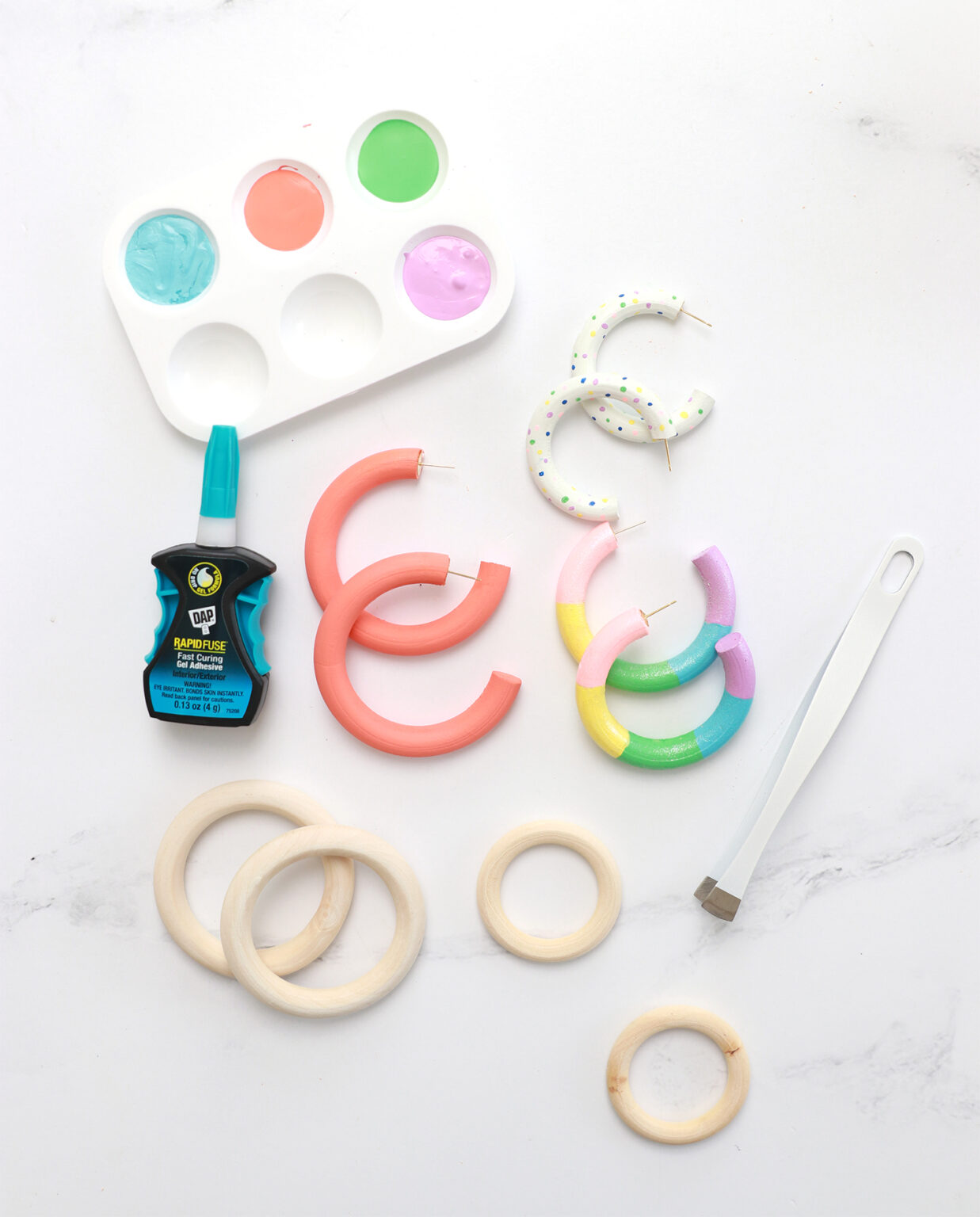 HOW TO MAKE HOOP EARRINGS THE BEST GLUE FOR EARRINGS Damask Love